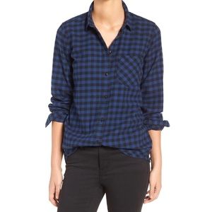 MADEWELL Slim Boyfriend Plaid Button Down Shirt